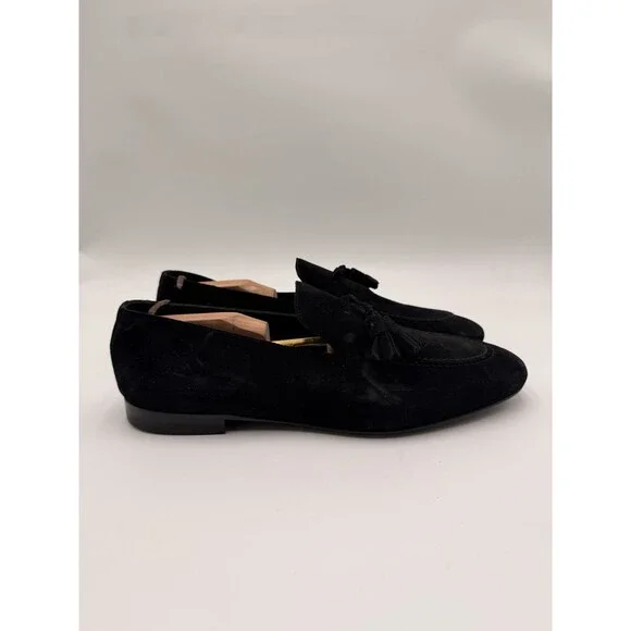 Men’s Giuseppe Zanotti Drupi black suede tassel loafers Size 44 - Picture 1 of 6